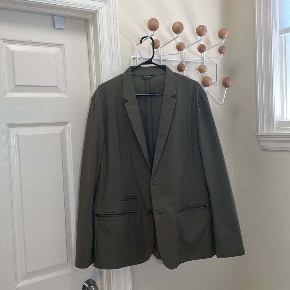 Kit and Ace - 2 Button Blazer Old Money Preppy Jacket - Green - Large